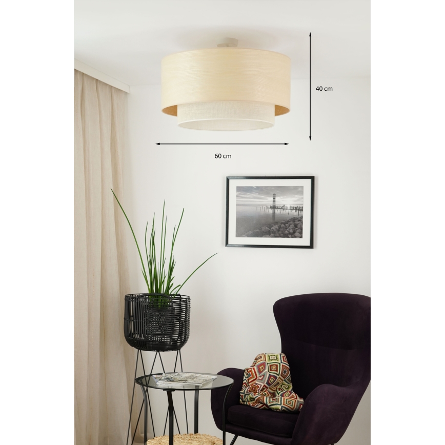 Brilagi - Taklampa ARIZONA BOHO 1xE27/15W/230V Ø 60 cm beige