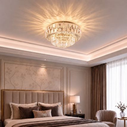 BRILAGI - Taklampa AURELIA 5xE14/40W/230V Ø 50 cm guld