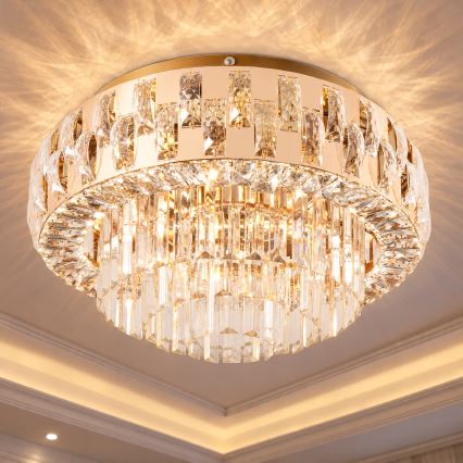 BRILAGI - Taklampa AURELIA 5xE14/40W/230V Ø 50 cm guld