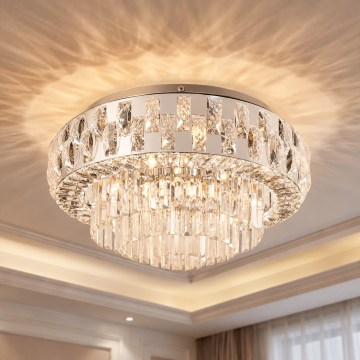 BRILAGI - Taklampa AURELIA 5xE14/40W/230V Ø 50 cm polerad krom