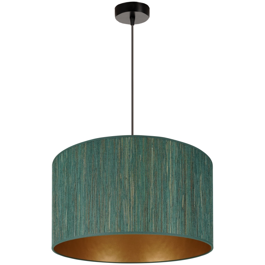 Brilagi - Taklampa BOSTON ROLLER 1xE27/15W/230V Ø 45 cm halm grön/guld