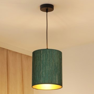 Brilagi - Taklampa BOSTON ROLLER 1xE27/15W/230V Ø 21 cm halm grön/guld