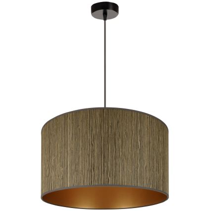 Brilagi - Taklampa BOSTON ROLLER 1xE27/15W/230V Ø 45 cm halm brun/guld