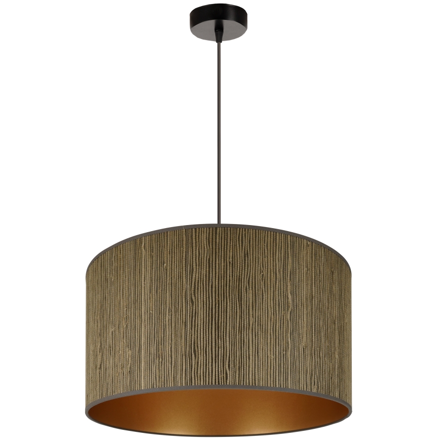 Brilagi - Taklampa BOSTON ROLLER 1xE27/15W/230V Ø 45 cm halm brun/guld