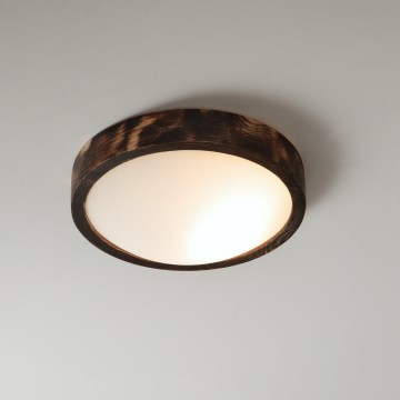 Brilagi - Taklampa CARVALHO SLIM SMOKEY 1xE27/60W/230V ek, diam. 27,5 cm