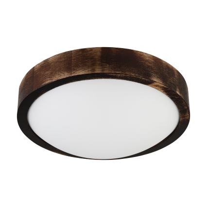 Brilagi - Taklampa CARVALHO SLIM SMOKEY 1xE27/60W/230V ek, diam. 27,5 cm