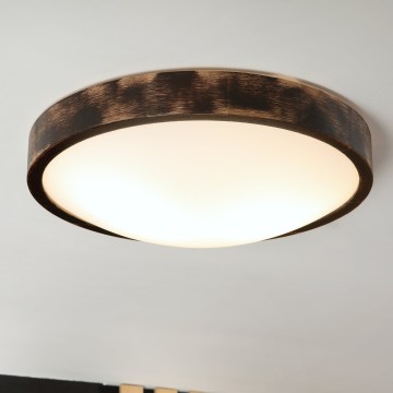 Brilagi - Taklampa CARVALHO SLIM SMOKEY 2xE27/60W/230V ek Ø 37,5 cm