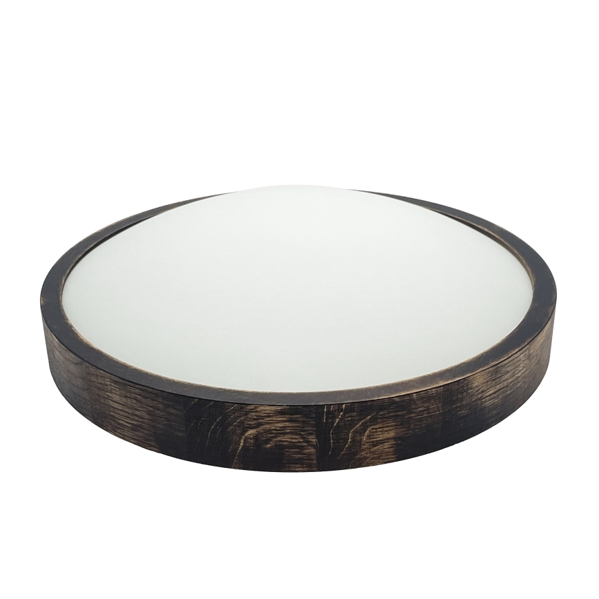 Brilagi - Taklampa CARVALHO SLIM SMOKEY 2xE27/60W/230V ek Ø 37,5 cm