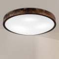 Brilagi - Taklampa CARVALHO SLIM SMOKEY 3xE27/60W/230V ek Ø 47,5 cm