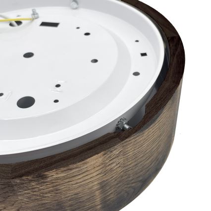 Brilagi - Taklampa CARVALHO SMOKEY 1xE27/60W/230V, ek, Ø 27,5 cm