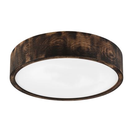 Brilagi - Taklampa CARVALHO SMOKEY 2xE27/60W/230V ek Ø 37,5 cm