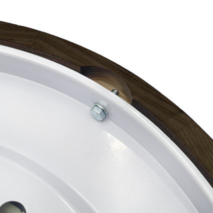 Brilagi - Taklampa CARVALHO SMOKEY 2xE27/60W/230V ek Ø 37,5 cm