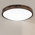 Brilagi - Taklampa CARVALHO SMOKEY 3xE27/15W/230V i ek Ø 47,5 cm