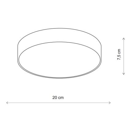 Brilagi - Taklampa CLARE 1xE27/40W/230V diameter 20 cm beige