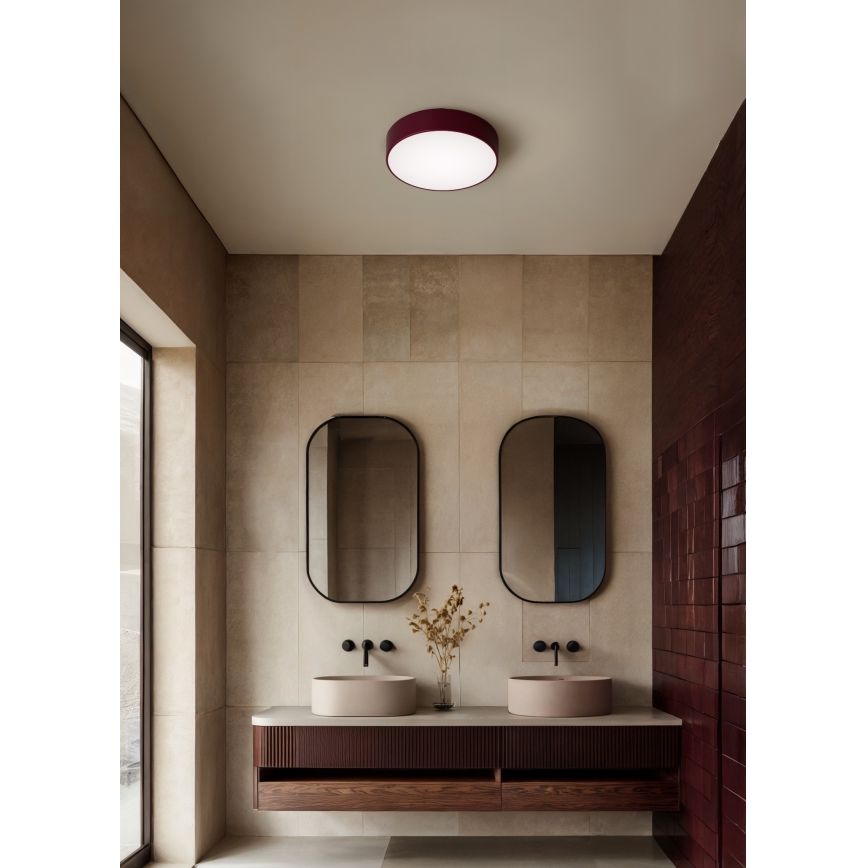 Brilagi - Taklampa CLARE 2xE27/24W/230V Ø 30 cm bordeaux