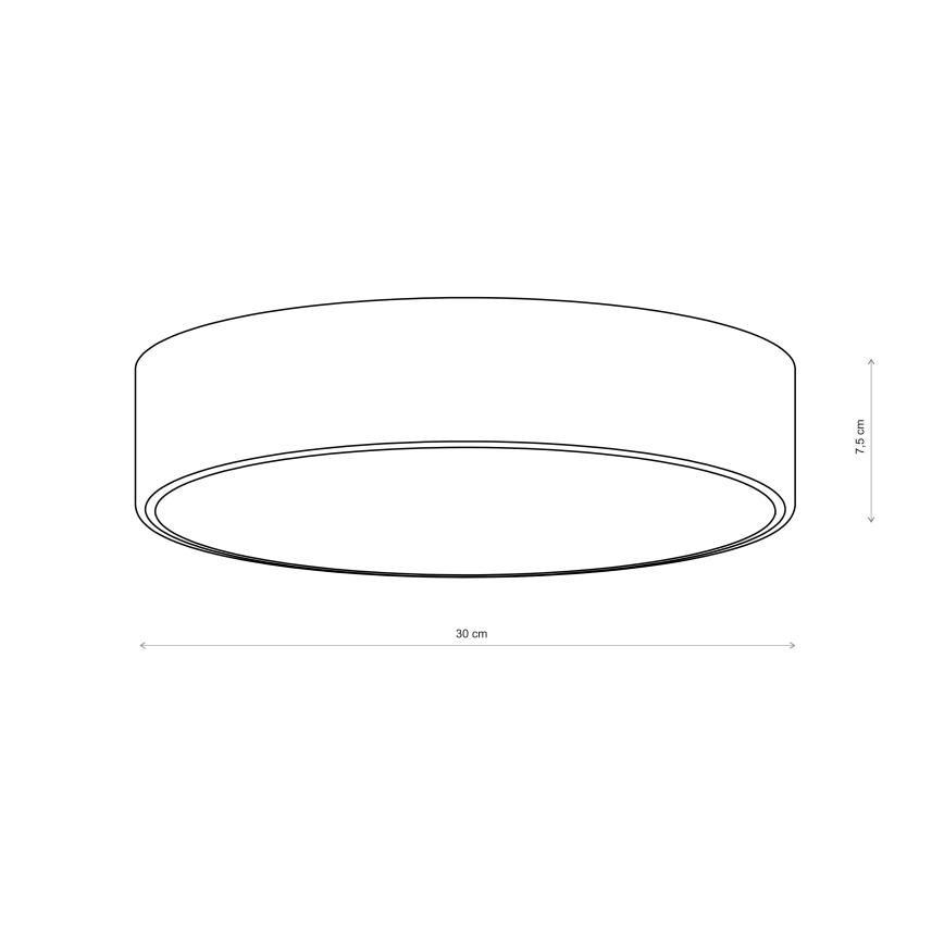 Brilagi - Taklampa CLARE 2xE27/24W/230V Ø 30 cm bordeaux