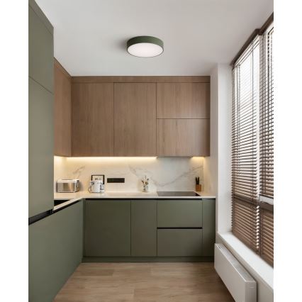 Brilagi - Taklampa CLARE 2xE27/24W/230V Ø 30 cm khaki