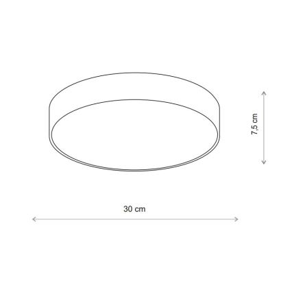 Brilagi - Taklampa CLARE 2xE27/40W/230V diameter 30 cm beige