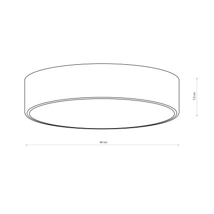 Brilagi - Taklampa CLARE 3xE27/24W/230V Ø 40 cm bordeauxröd