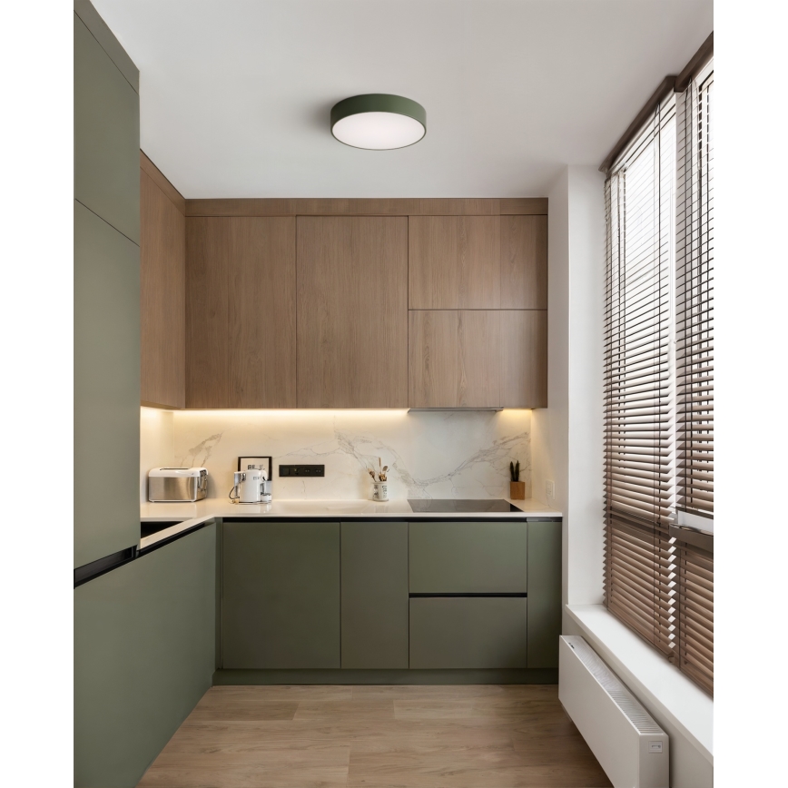 Brilagi - Taklampa CLARE 3xE27/24W/230V Ø 40 cm khaki