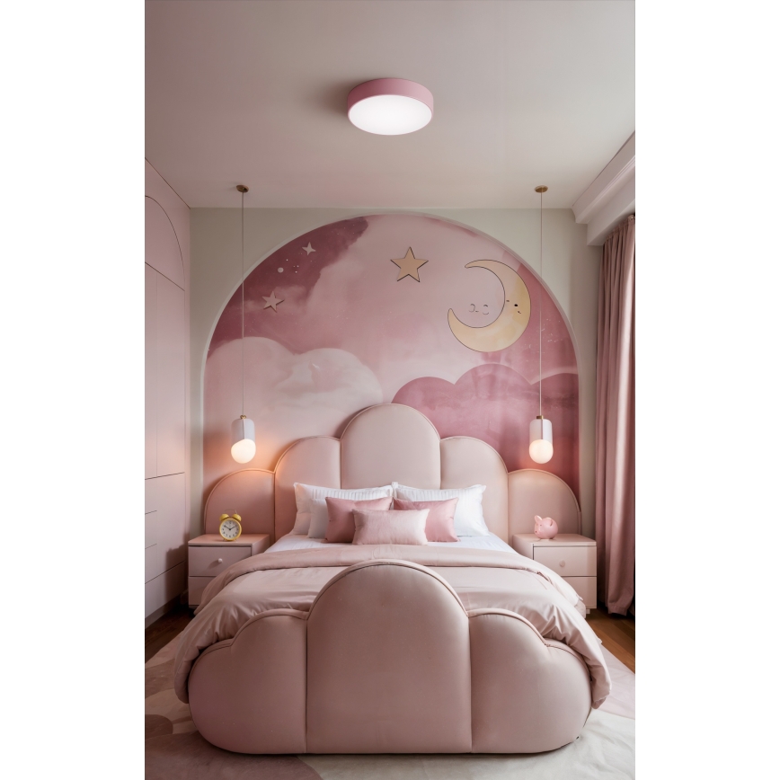 Brilagi - Taklampa CLARE 3xE27/24W/230V Ø 40 cm rosa
