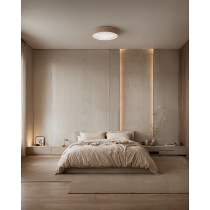 Brilagi - Taklampa CLARE 4xE27/24W/230V diameter 50 cm beige
