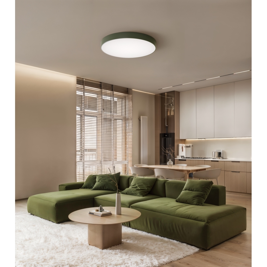Brilagi - Taklampa CLARE 4xE27/24W/230V Ø 50 cm khakigrön