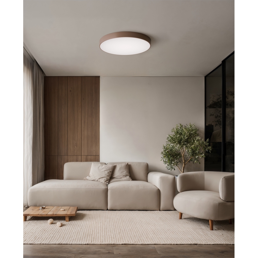 Brilagi - Taklampa CLARE 4xE27/40W/230V Ø 50 cm brun
