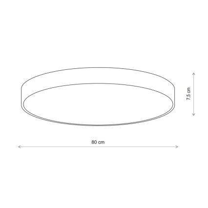 Brilagi - Taklampa CLARE 6xE27/24W/230V diameter 80 cm beige