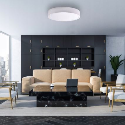 Brilagi - Taklampa CLARE 6xE27/24W/230V diameter 80 cm vit