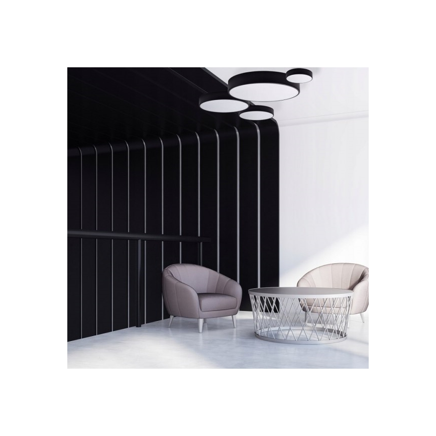 Brilagi - Taklampa CLARE 6xE27/40W/230V diameter 80 cm svart
