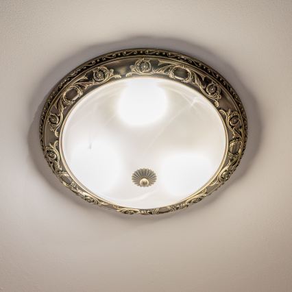 BRILAGI - Taklampa CLASSIC 3xE27/60W/230V mässing