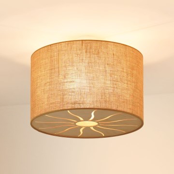 Brilagi - Taklampa COUNTRY ROLLER 1xE27/15W/230V Ø 50 cm beige