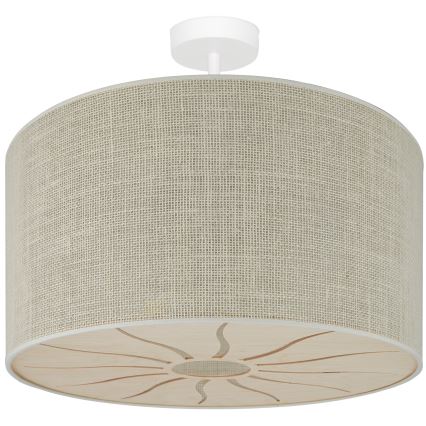 Brilagi - Taklampa COUNTRY ROLLER 1xE27/15W/230V Ø 45 cm krämvit