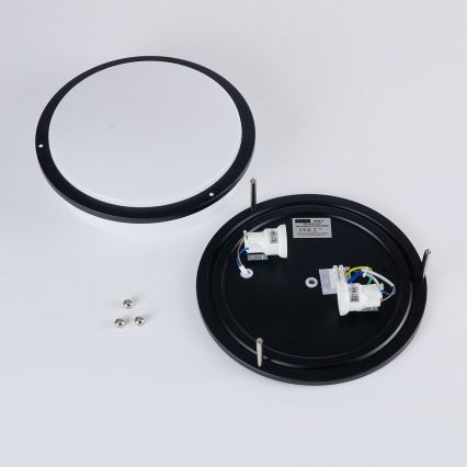 Brilagi - Taklampa ELARO 2xE27/40W/230V Ø 26 cm svart