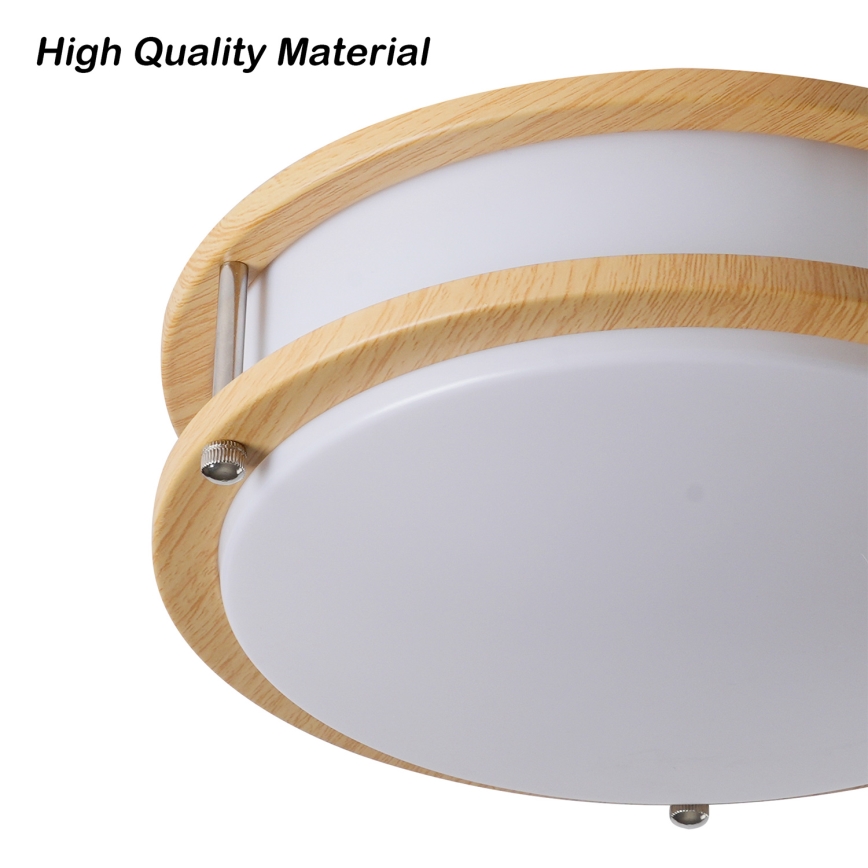 Brilagi - Taklampa ELARO 2xE27/40W/230V Ø 26 cm, trädekor