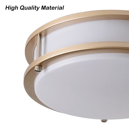 Brilagi - Taklampa ELARO 4xE27/40W/230V Ø 41 cm, guld