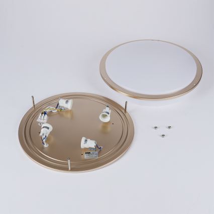 Brilagi - Taklampa ELARO 4xE27/40W/230V Ø 41 cm, guld