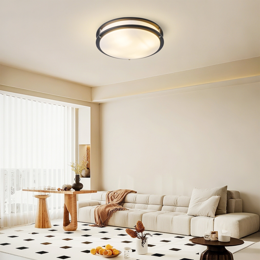Brilagi - Taklampa ELARO 4xE27/40W/230V Ø 41 cm svart