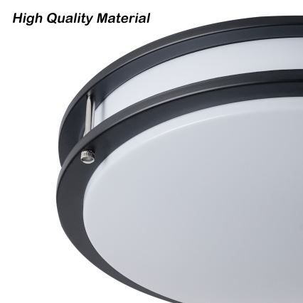 Brilagi - Taklampa ELARO 4xE27/40W/230V Ø 41 cm svart