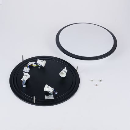 Brilagi - Taklampa ELARO 4xE27/40W/230V Ø 41 cm svart