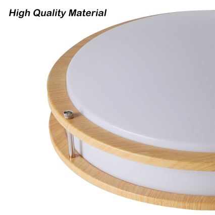 Brilagi - Taklampa ELARO 4xE27/40W/230V Ø 41 cm träfinish