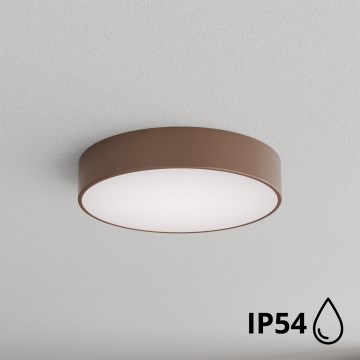 Brilagi - Taklampa för badrum CLARE 3xE27/24W/230V Ø 40 cm IP54 brun