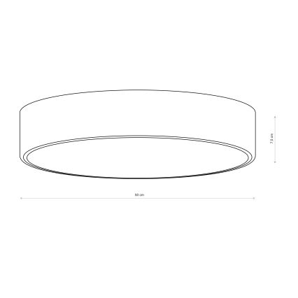 Brilagi - Taklampa för badrum CLARE 4xE27/24W/230V, Ø 50 cm, IP54, brun