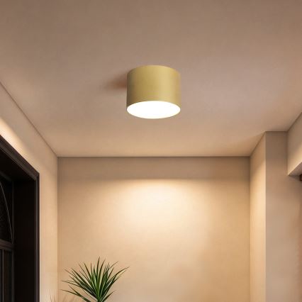BRILAGI - Badrumstaklampa FORIS LED/9W/230V Ø 9 cm guld IP44 CRI 90