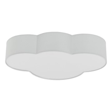 Brilagi - Taklampa för barn NIMBUS 4xE27/15W/230V 46x63 cm grå