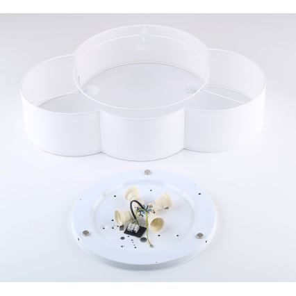 Brilagi - Taklampa för barn NIMBUS 4xE27/15W/230V 46x63 cm vit