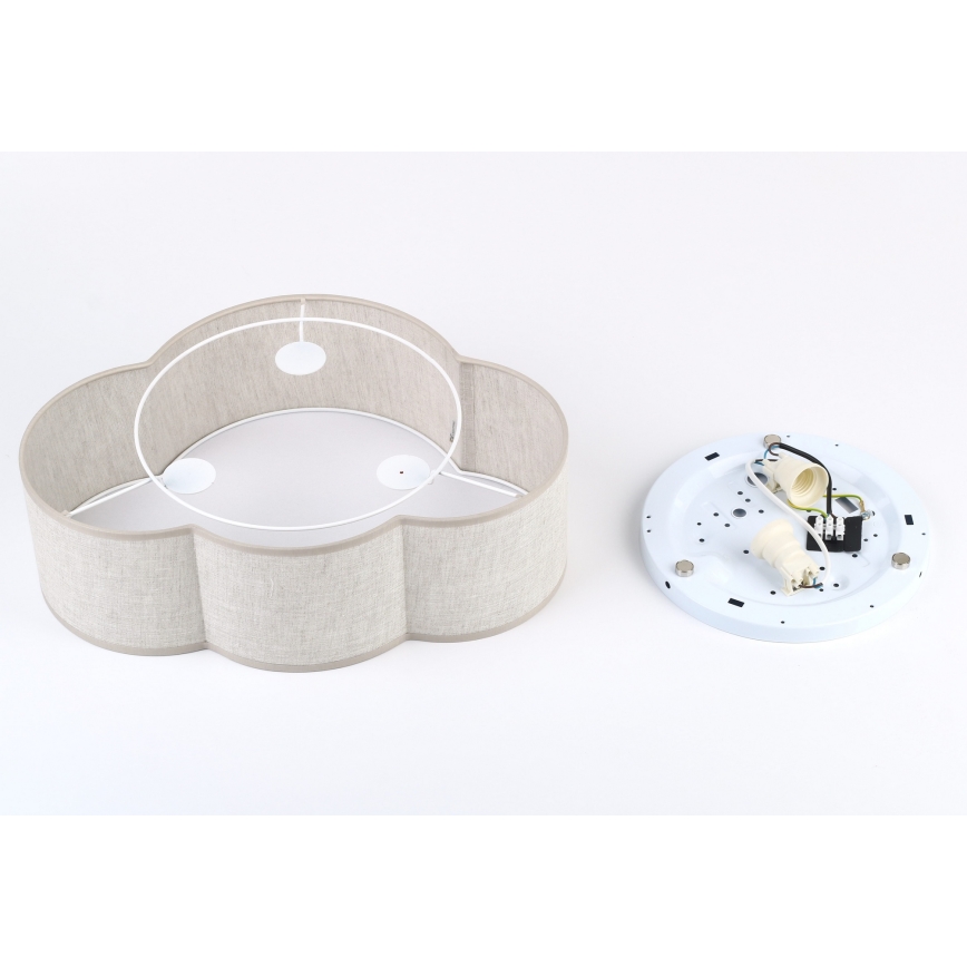 Brilagi - Taklampa för barn NIMBUS MINI 2xE27/15W/230V 31x43 beige