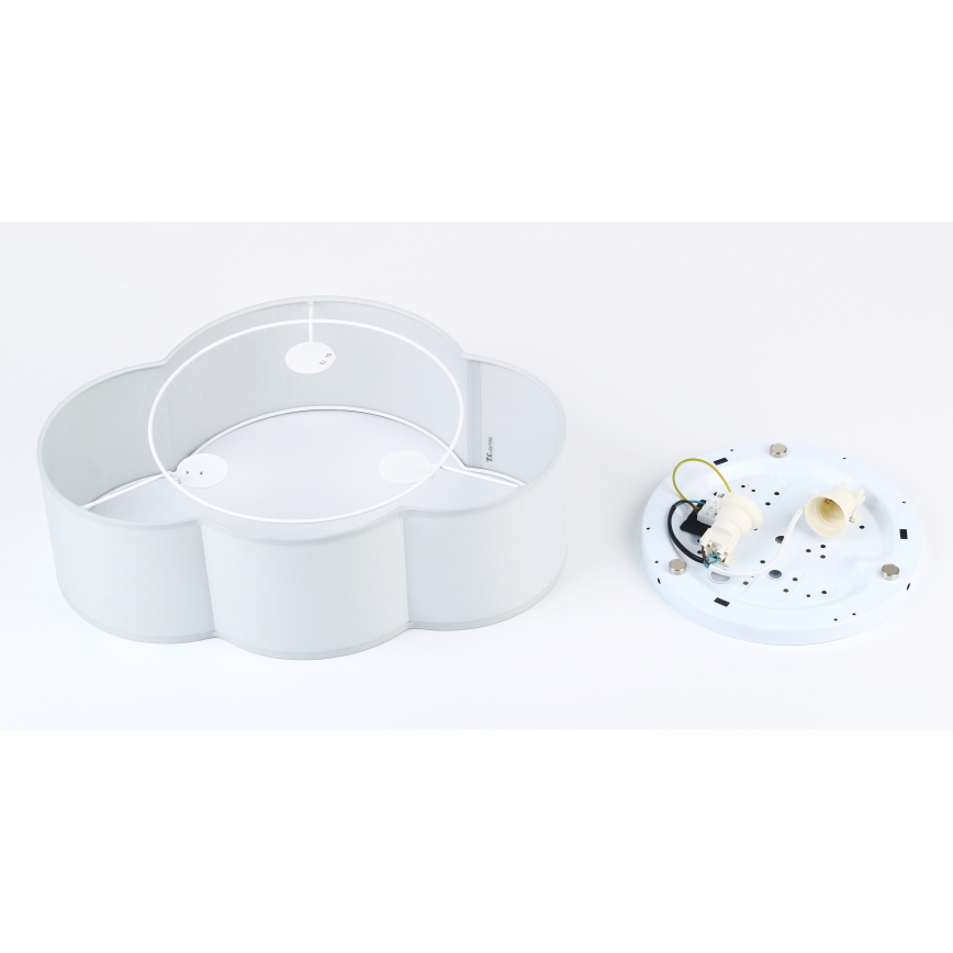 Brilagi - Taklampa för barn NIMBUS MINI 2xE27/15W/230V 31x43 cm grå