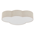 Brilagi - Taklampa för barnrum NIMBUS 4xE27/15W/230V 46x63 cm beige